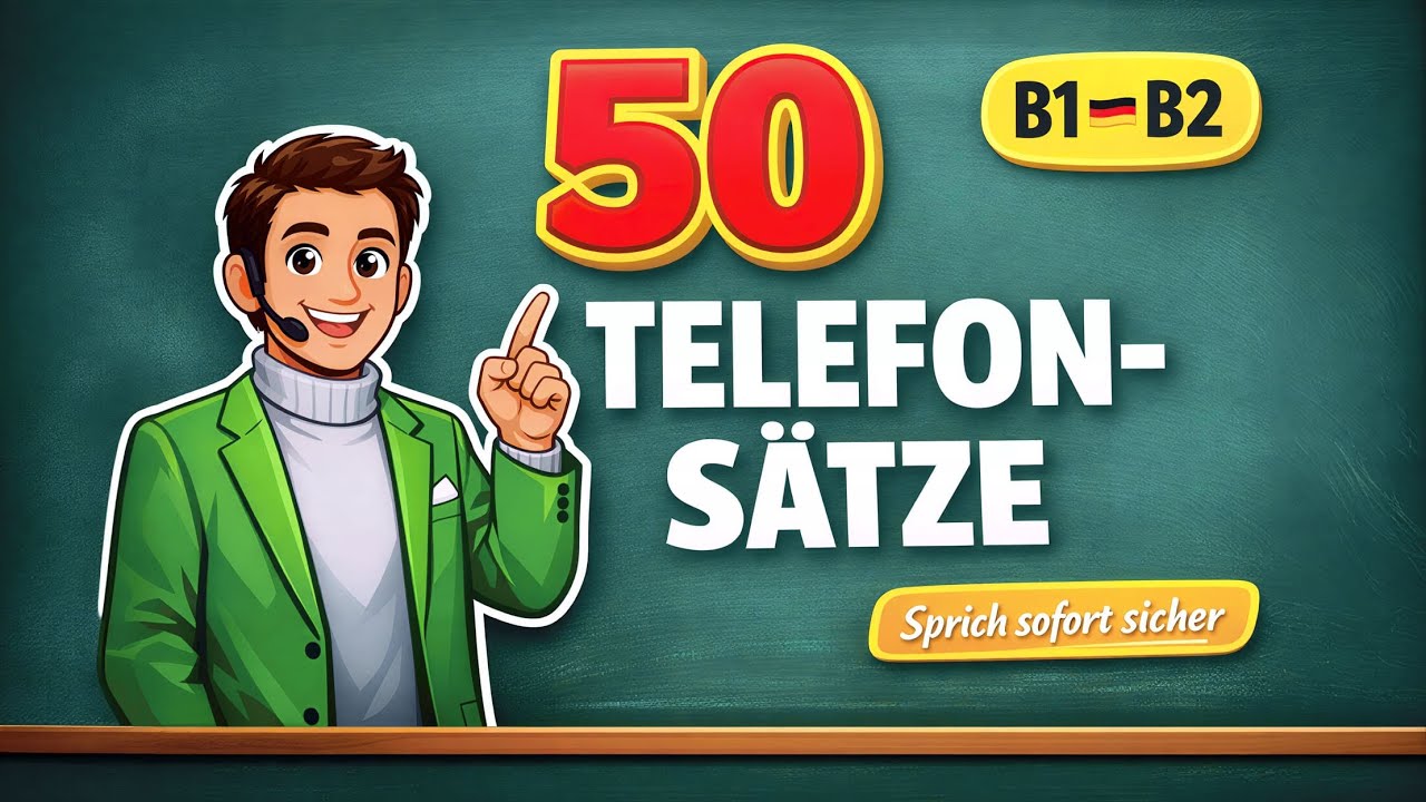 50 Sätze fürs Telefonieren (Sprich sofort sicher am Telefon) | B1 ➜ B2