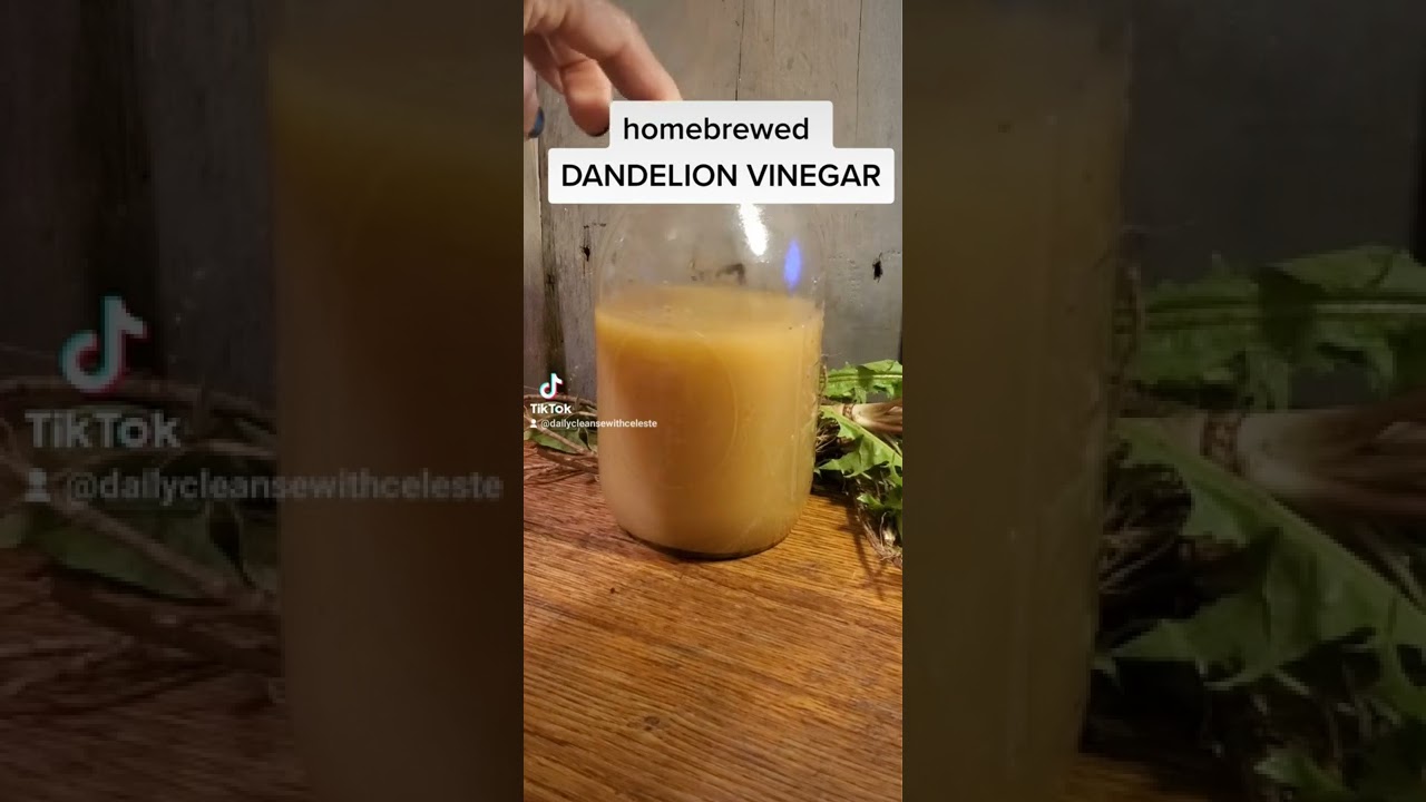 Homebrewed Dandelion Vinegar . . .