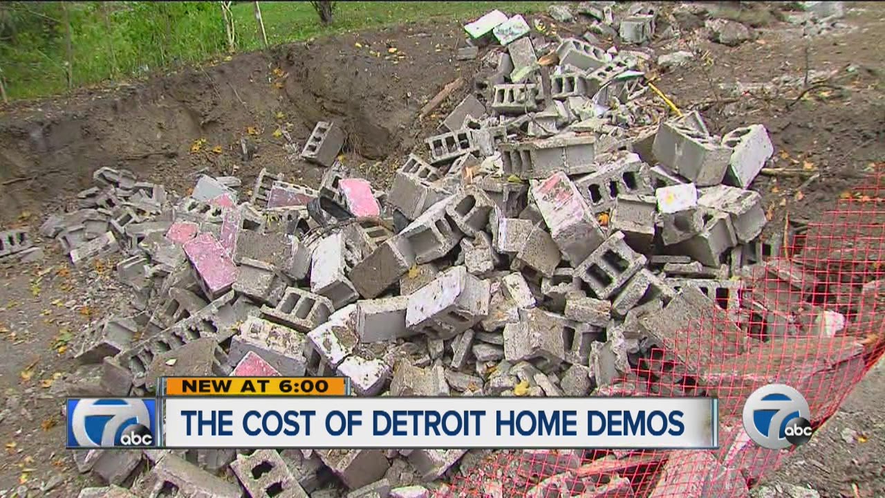 The cost of Detroit home demolitions