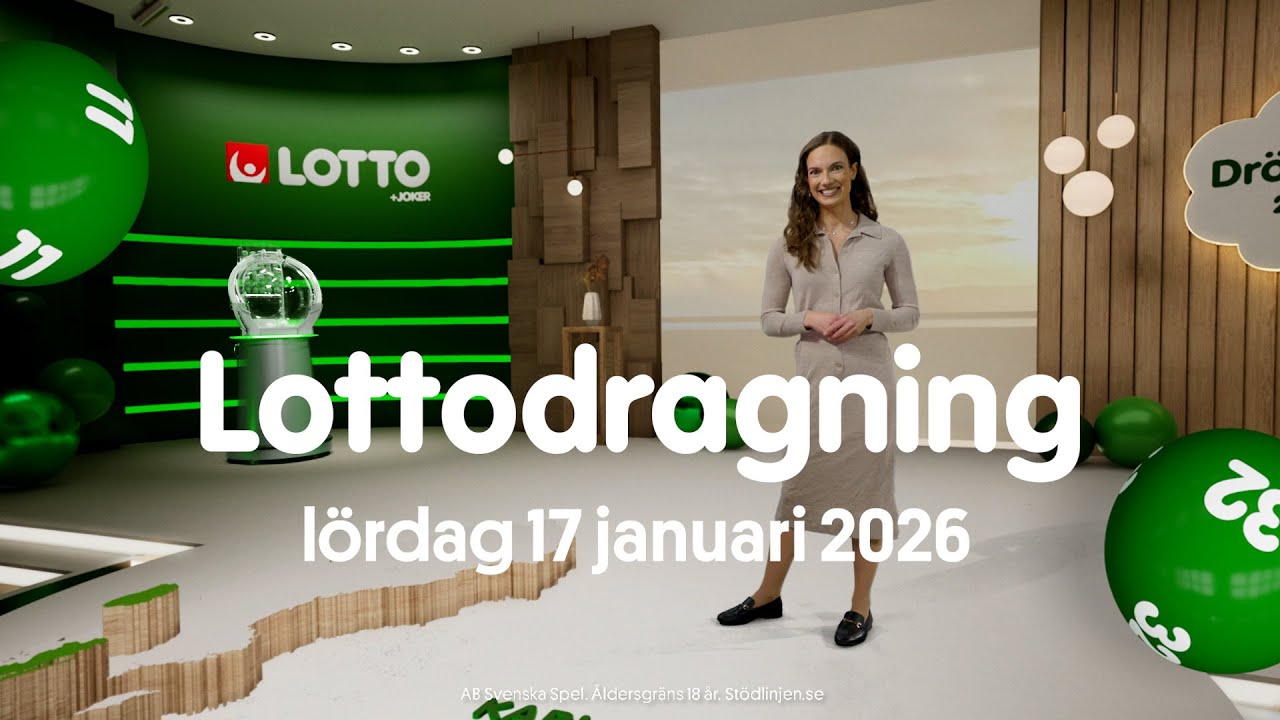 Lotto lördag 17 januari 2026 | Lottodragningen