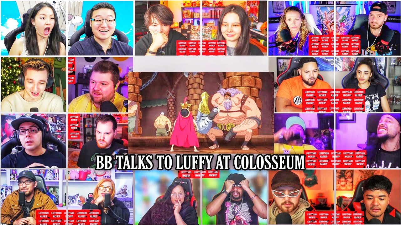 Luffy Talks to Blackbeard at colosseum Reaction Mashup | One Piece Episode 650