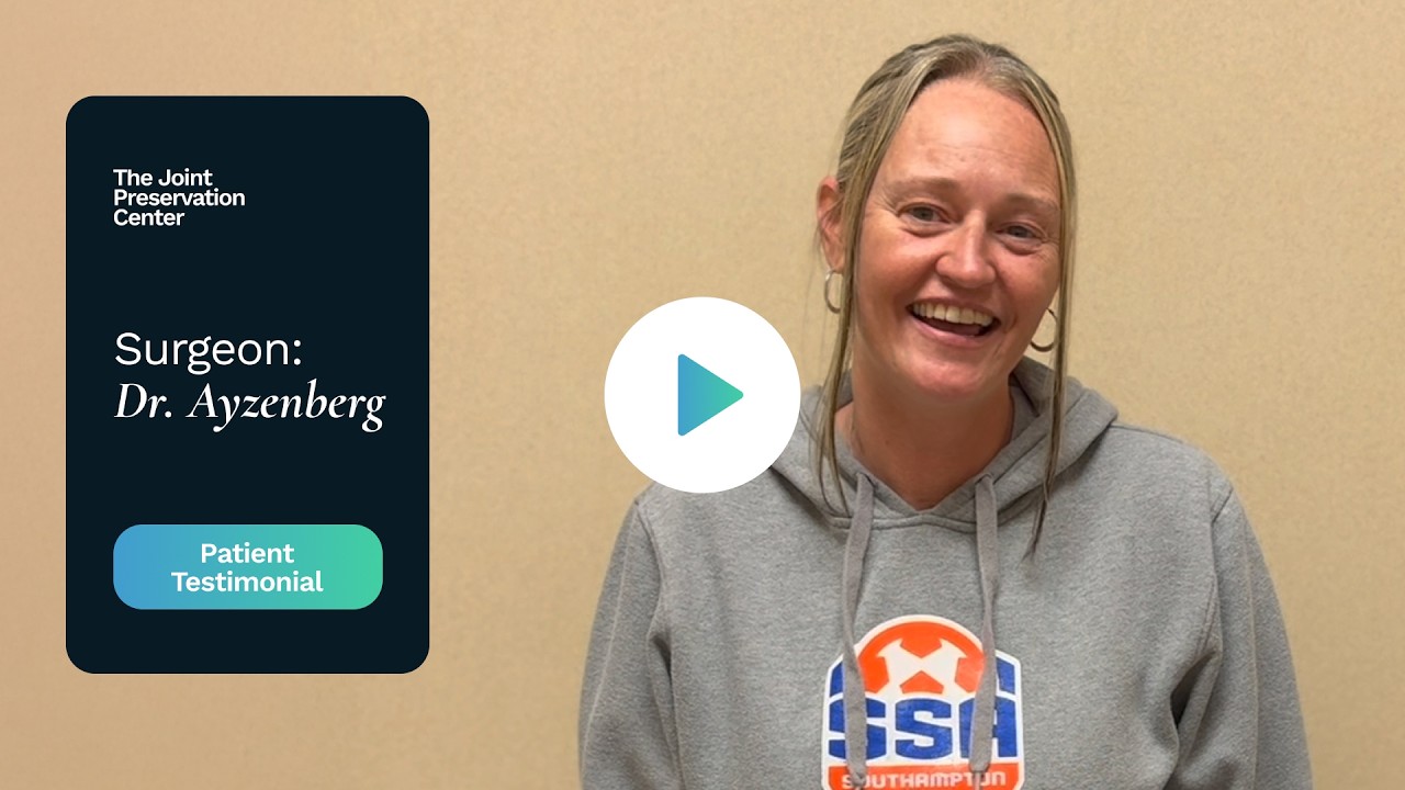 Patient Testimonial: Alicia - Dr. Ayzenberg - The Joint Preservation Center
