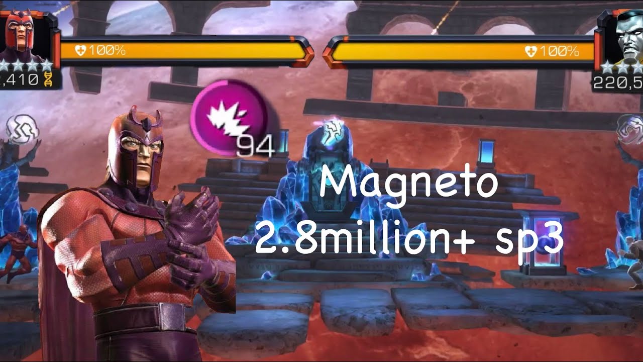 Magneto insanity. 2.8 million sp3. Near max damage - MCOC
