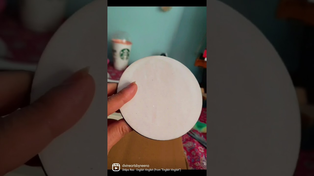 Mdf board resin tea coasters