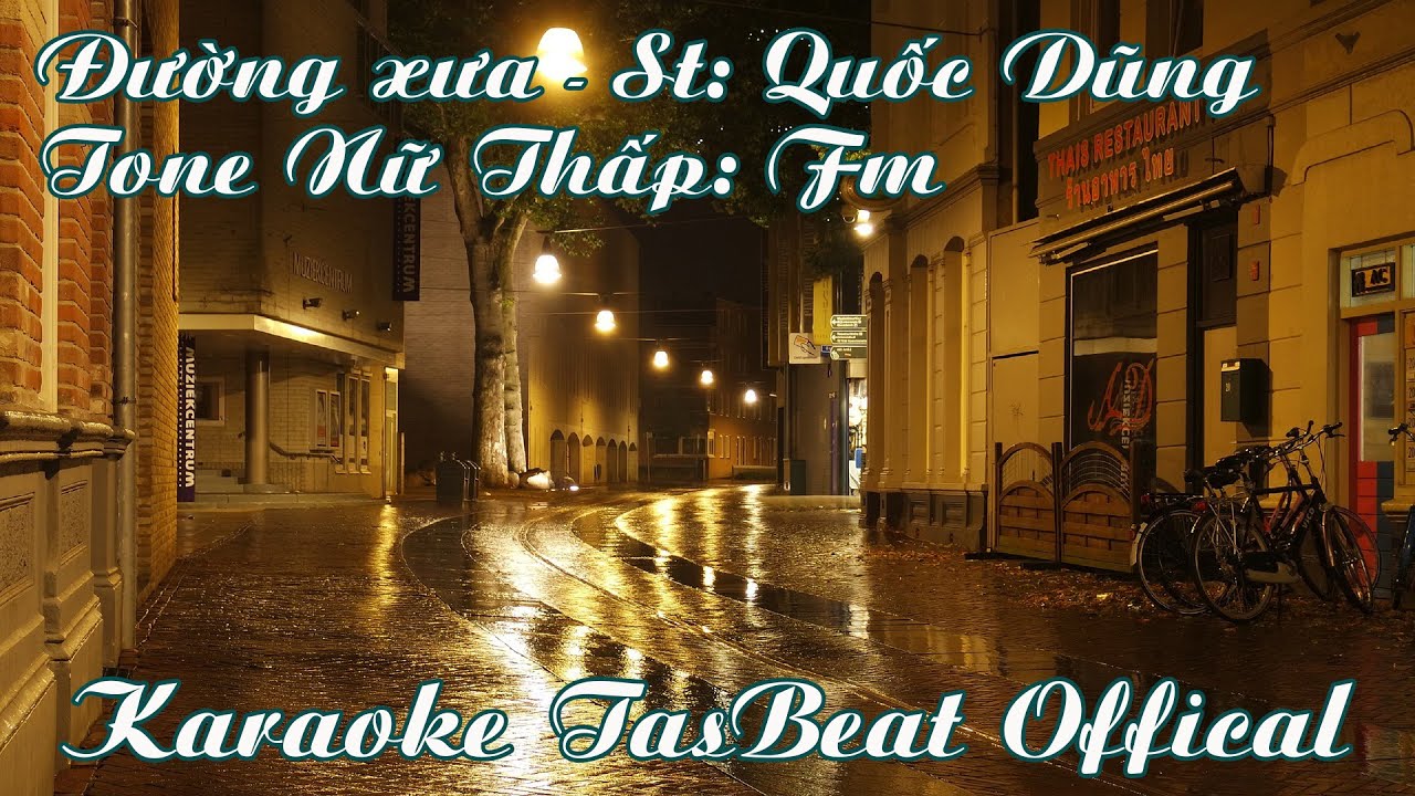 Karaoke Đường Xưa - Tone Nữ Thấp | TAS BEAT