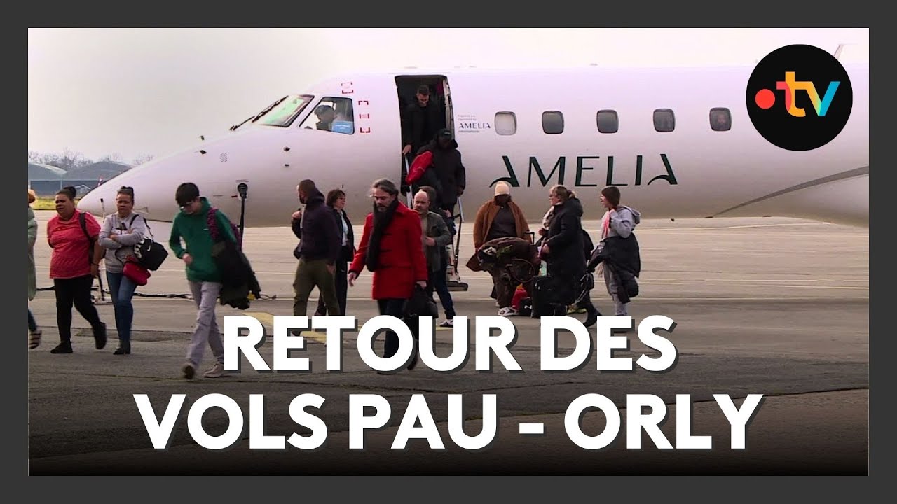 Aéroport Pau Pyrénées, Amelia relance la liaison Pau Paris Orly