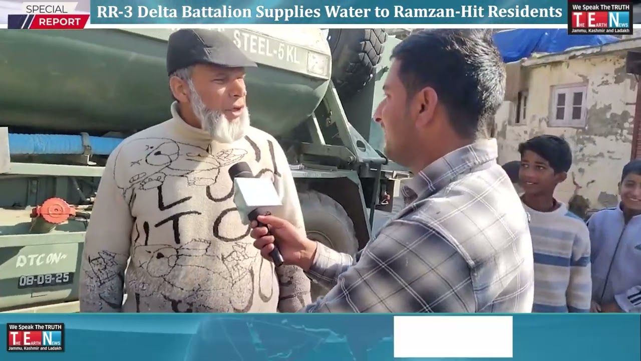 RR 3 Delta Battalion Supplies Water to Ramzan Hit Residents