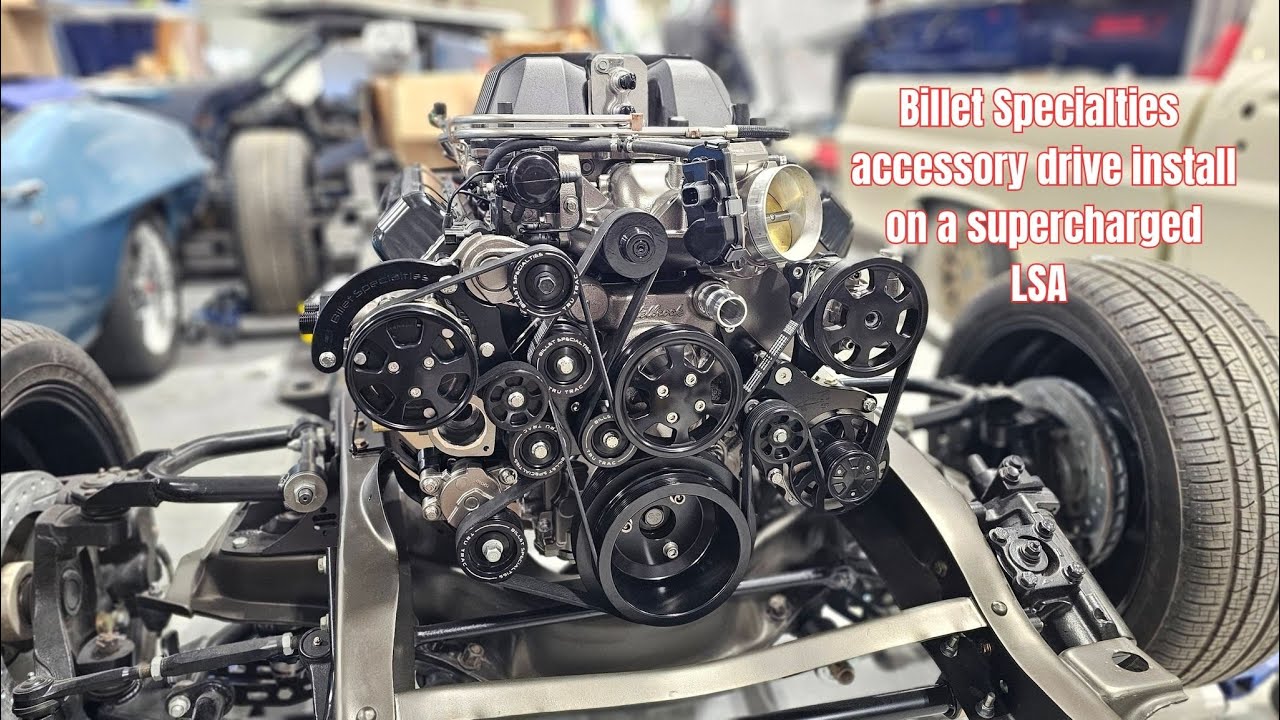 Installing a Billet Specialties accessory drive on an LSA supercharged beast!