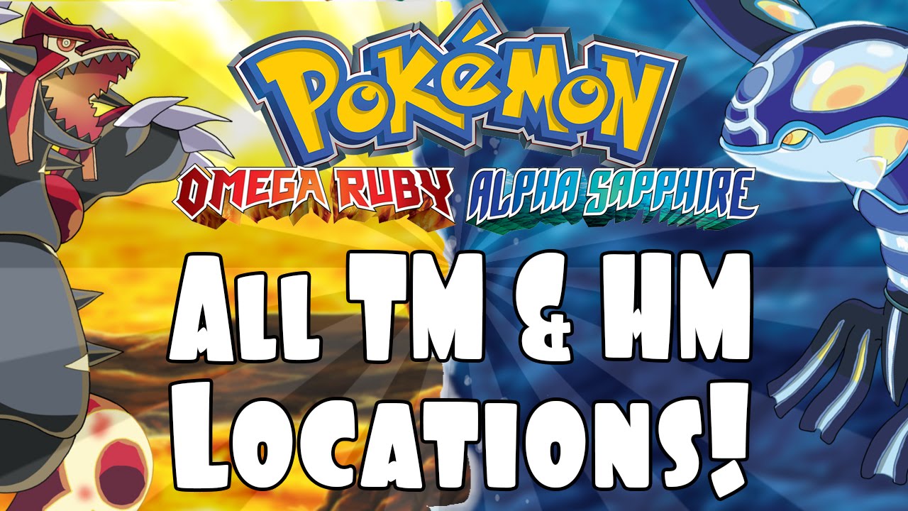Pokemon Omega Ruby and Alpha Sapphire: All TM and HM Locations! Visual Walkthrough!