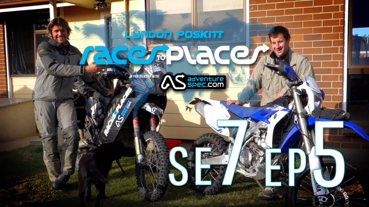 Adventure Motorcycling Documentary   Races To Places   SE7 EP5 Ft Lyndon Poskitt