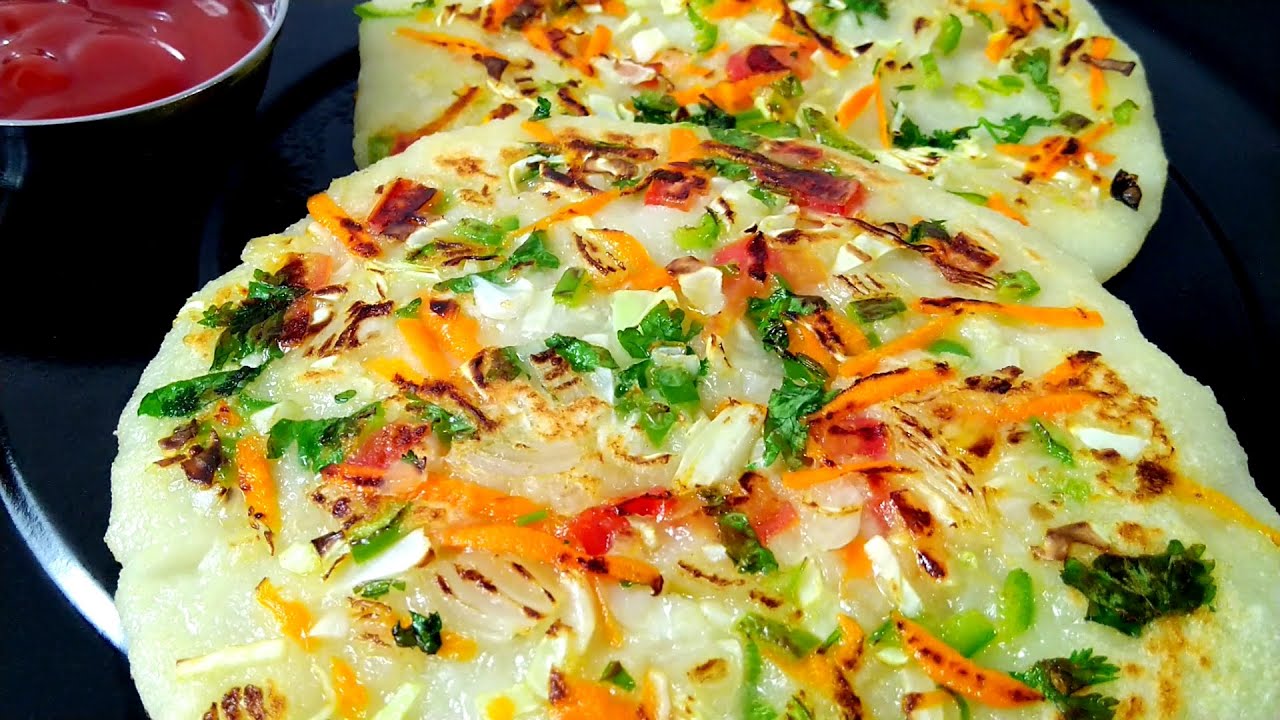 सूजी के उत्तपम कैसे बनाते हैं | Suji Uttapam Recipe in Hindi | रवा उत्तपम बनाने की विधि Rava Uttapam
