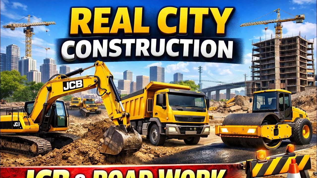 New City Construction Game 3D | Realistic Heavy Machinery Simulator