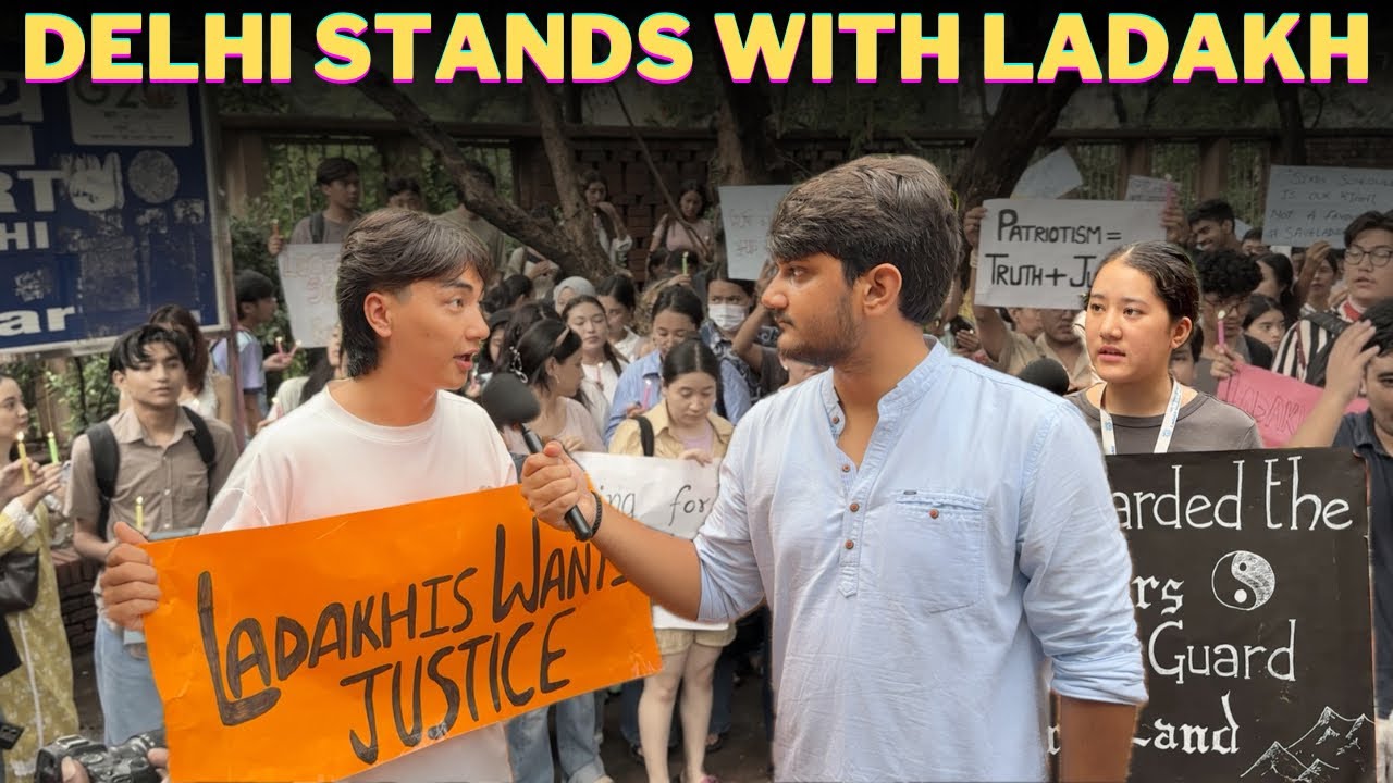 Delhi Students Rise for Ladakh: Voices of Unity in Protest