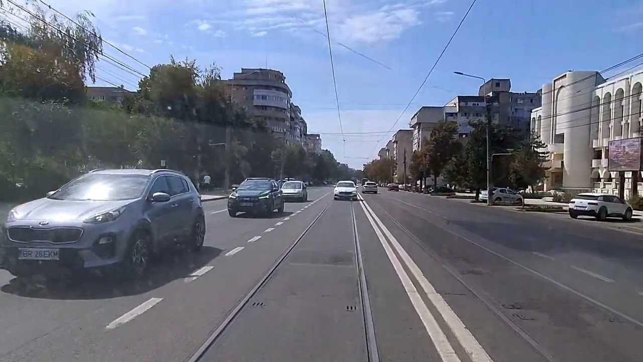 Tramvai Brăila BR08 Imperio Fănuş Neagu (Traseul 21)