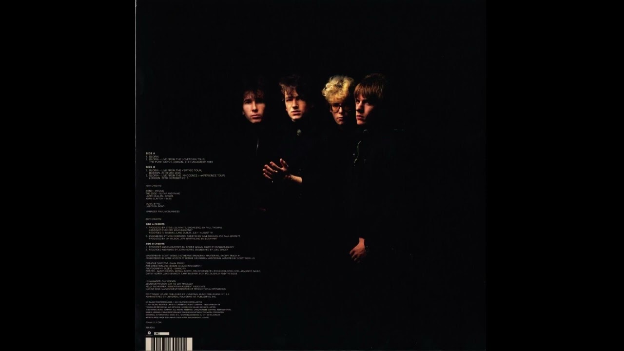 U2 - Gloria [40th Anniversary Edition 2021] (Side B)