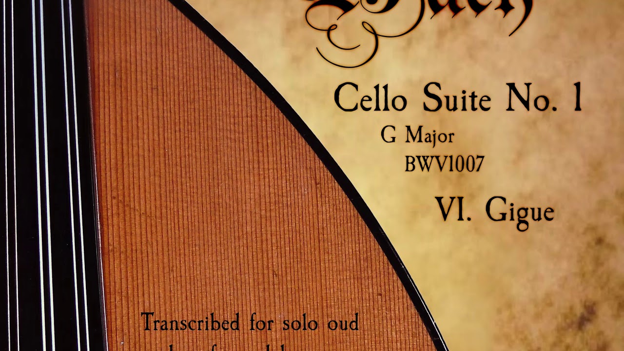 Bach: Gigue, Cello suite No.1 - Paul N. Dorosh, oud