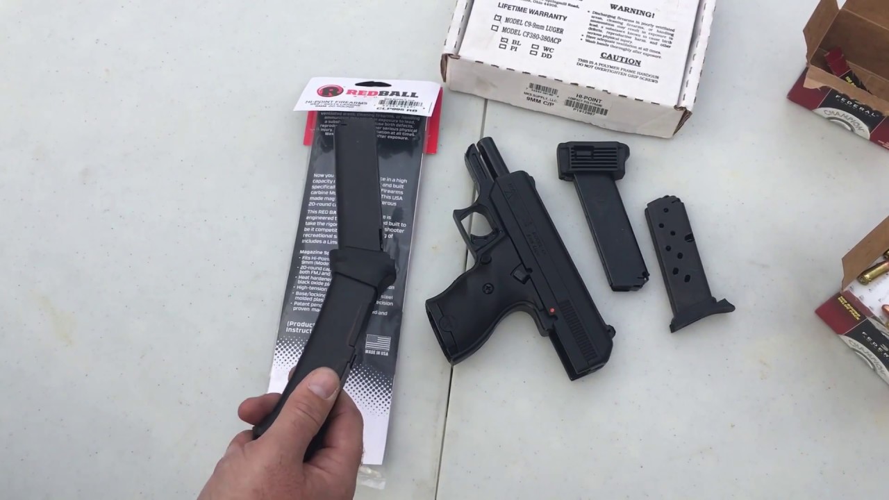 Hi Point C9 Redball Sports Extended 20 Round Magazine WILL IT WORK?