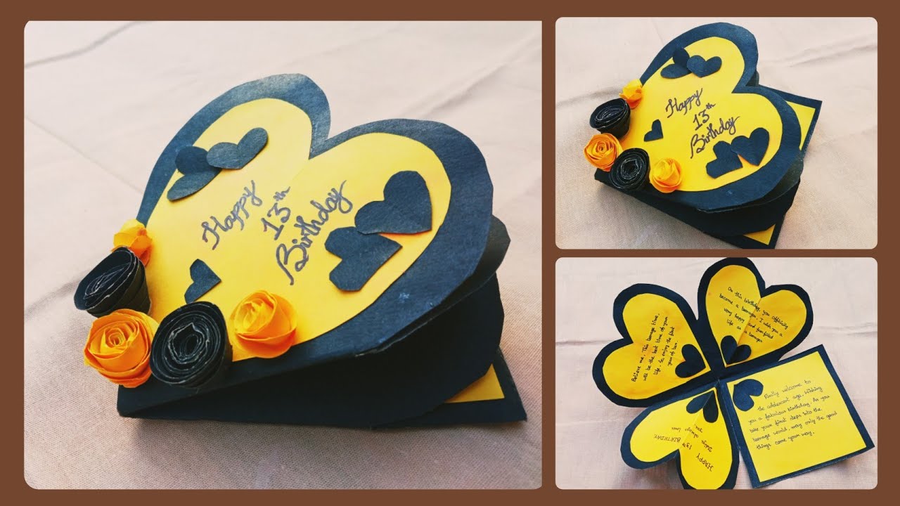 Squash Card | Happy Birthday Card | How to make Squash Card