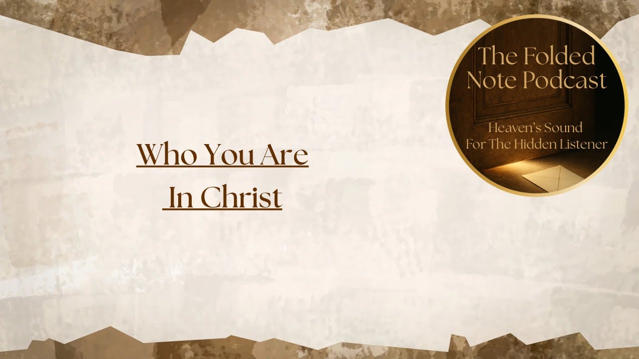 Who You Are In Christ 