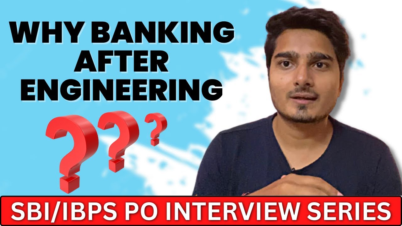 Why banking after Engineering? Or B.Sc | RRB PO Interview Preparation 2024