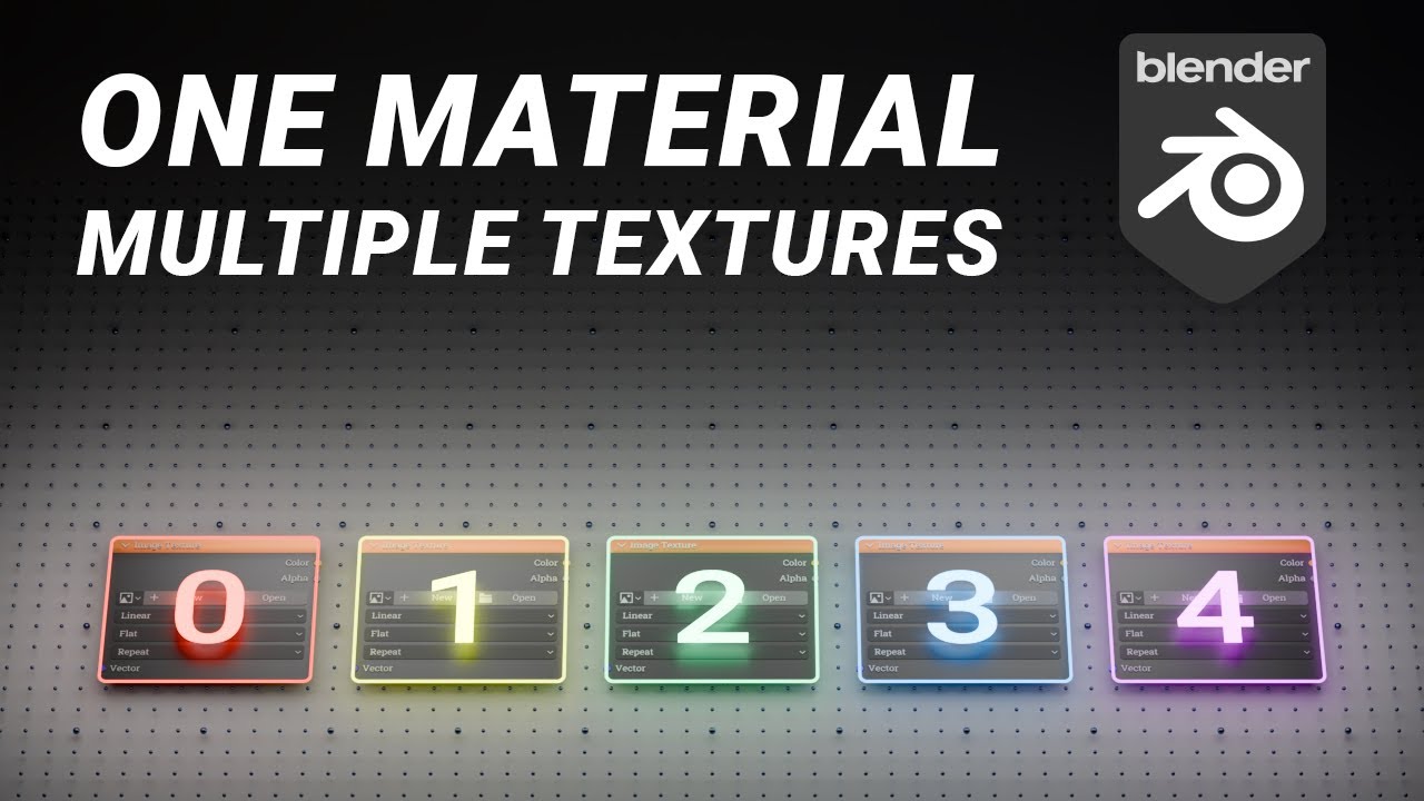 Multiple Textures for Different Objects in One Material &mdash; Blender Tutorial