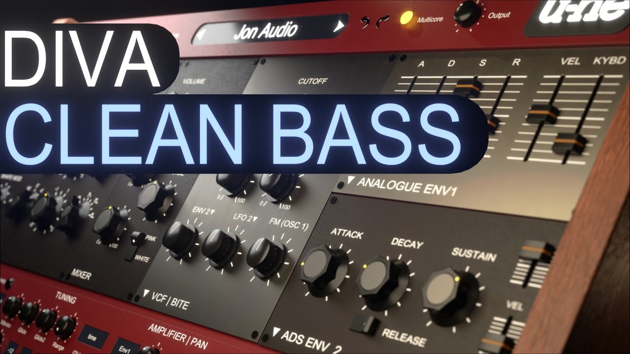 Diva Clean Bass Sound Design Tutorial