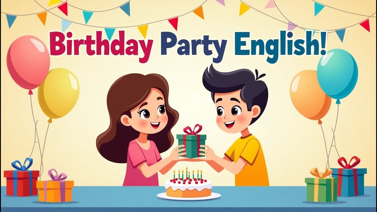 Going to a Birthday Party – Easy Social English for Beginners