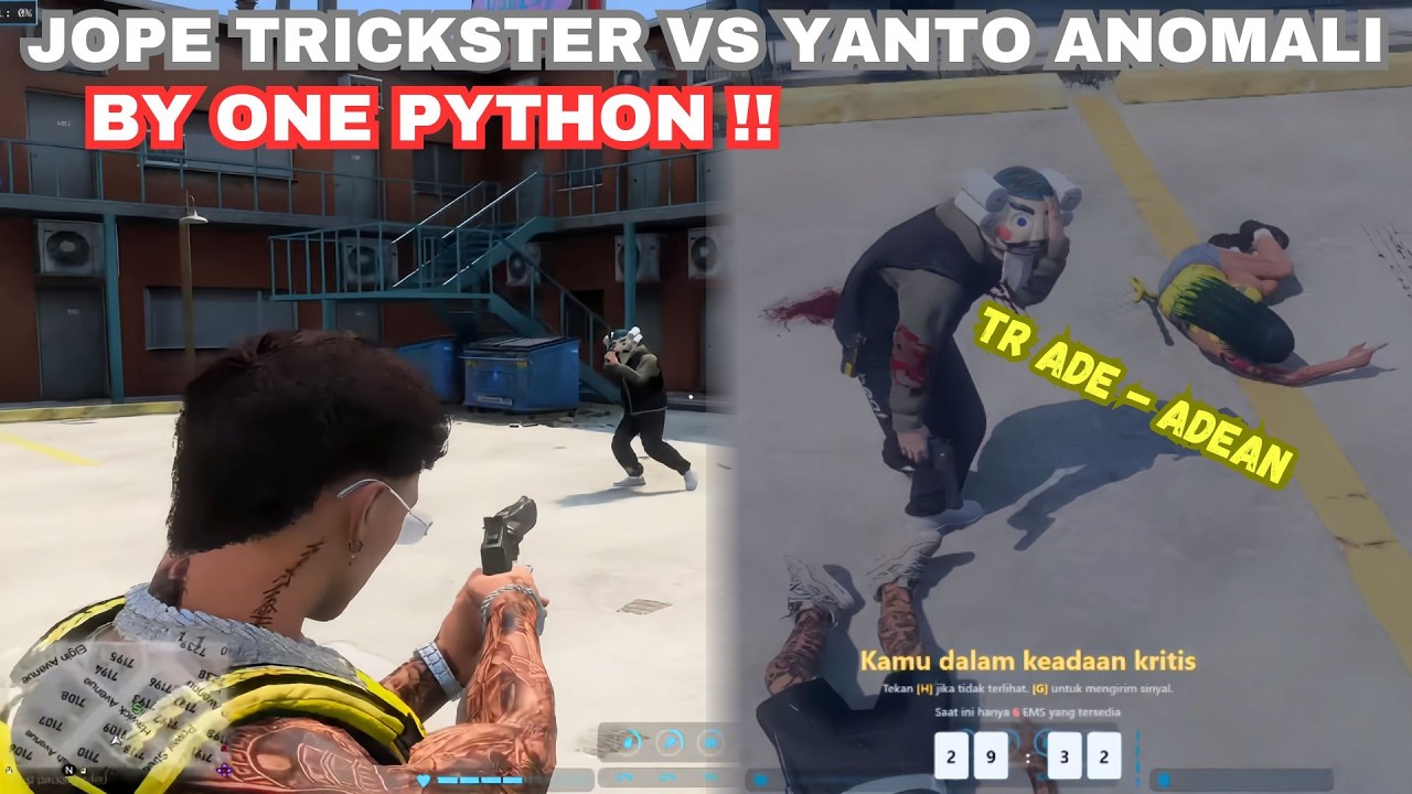 YANTO CUKURUKUK VS JOPE TRICKSTER !! BY ONE PYTHON DI HOOD TRICKSTER !! GTA V ROLEPLAY #trending
