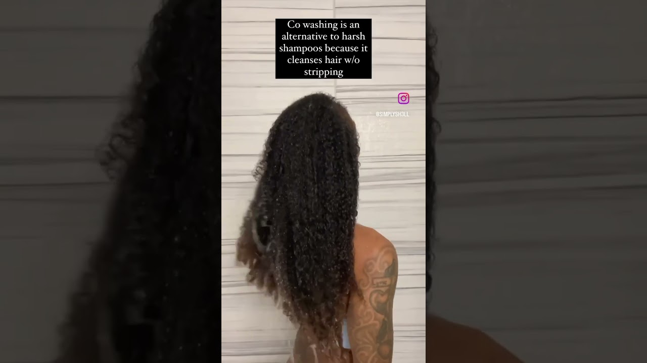 How often do you co wash? #shorts #hairgrowth #curlyhair