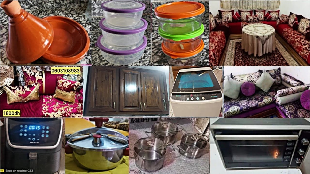 أثاث للبيع💥هميزات اليوم خطيرة بأثمنة مناسبة💥بلاكار كوزينة💥اواني متنوعة💥فران💥صالون💥ومزيد من الهميزات💥