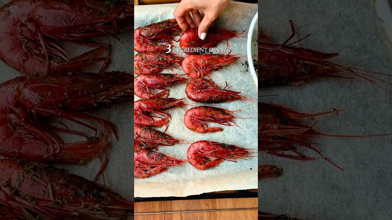 🦐 3-Ingredient Baked Prawns in 15 minutes.You&rsquo;ll Make them Every Week!Crispy edges. Juicy inside 🥰