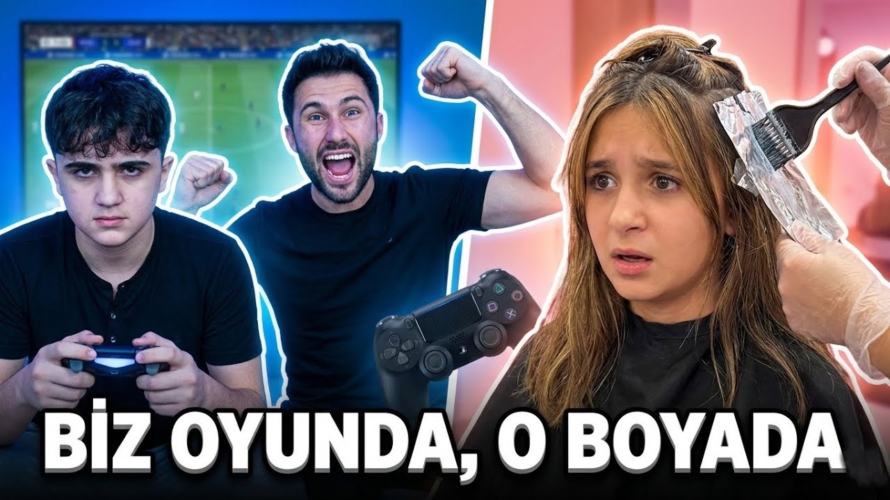 BİR EV BU KADAR KARIŞAMAZ! FIFA Kapışması + Saç Boyama 😱 | Manisa Vlog Part 2