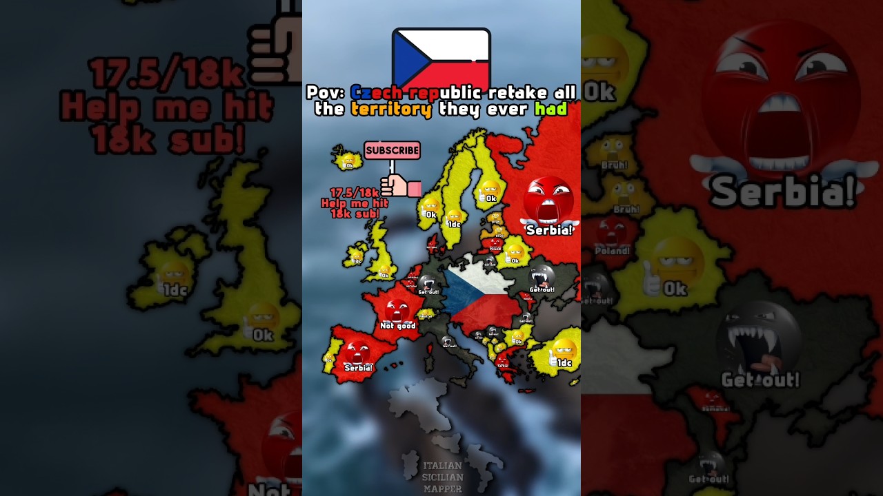 Pov: Czech republic retake all the territory they ever had   #mapping