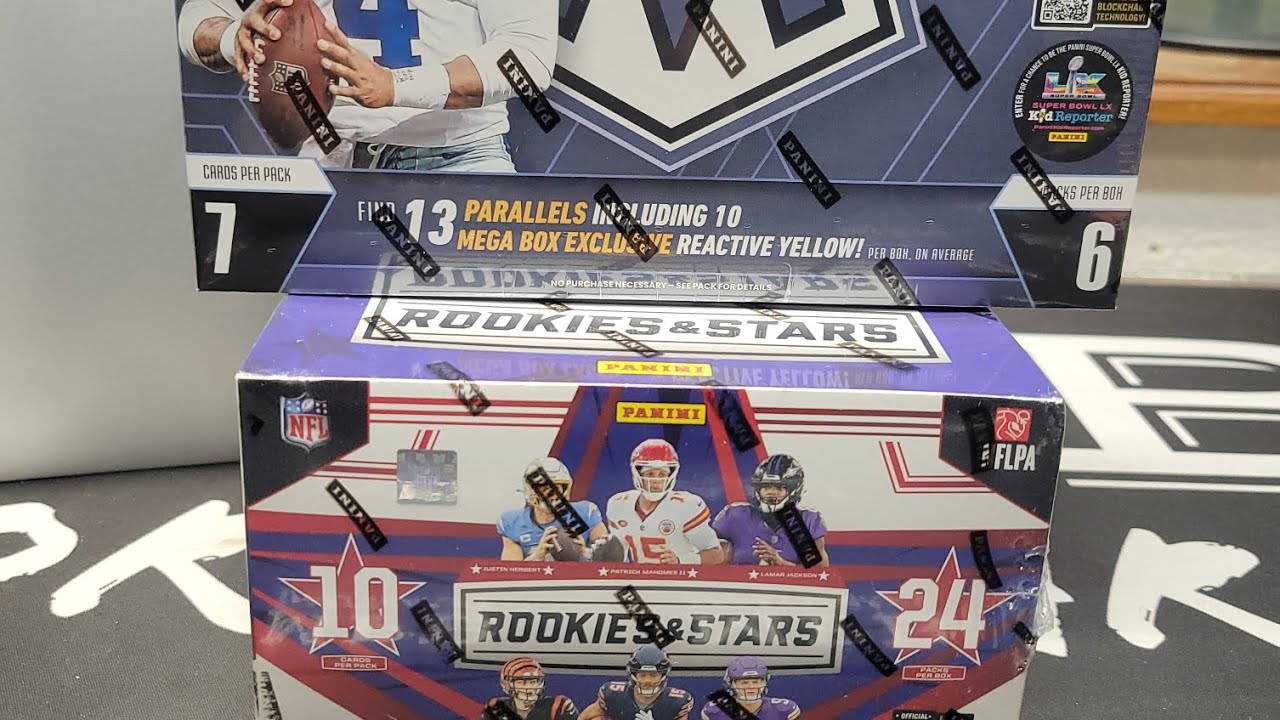 Quick rip!! 24 Rookies and Stars retail box 25 mosaic mega and a 24 Select Cosmic pack! 