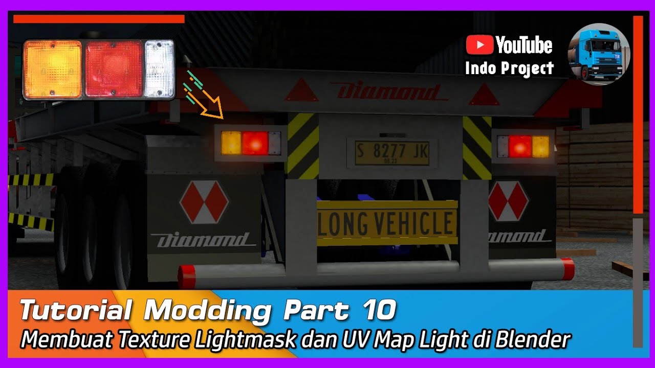 Modding Part 10 - Membuat Texture Lightmask dan Cara UV Map Light di Blender