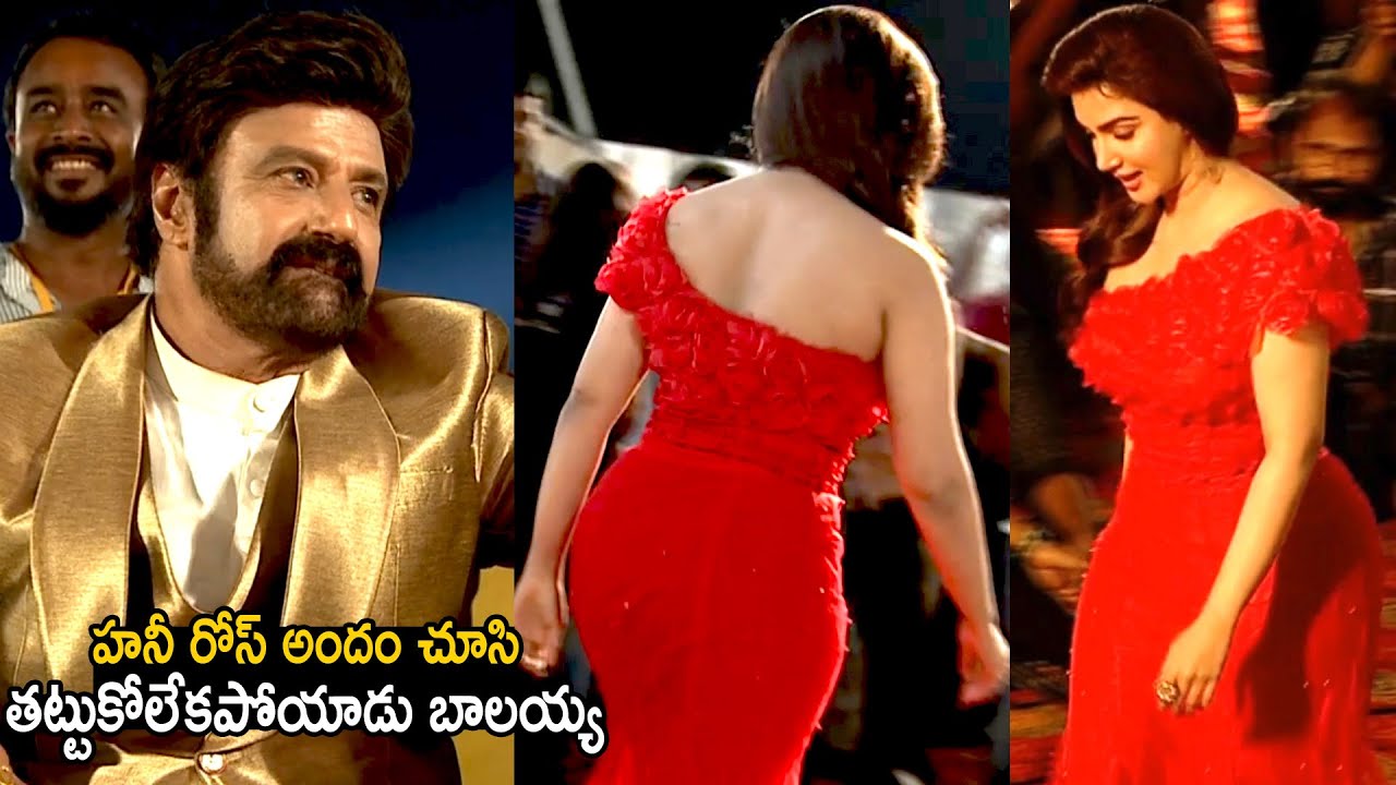 Balakrishna Looks Towards Honey Rose H0T Looks | Veera Simha Reddy Pre Release Event | TC Brother