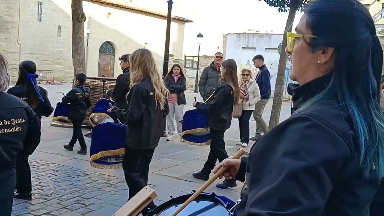 Ensayo solidario de la Entrada de Jesús en Jerusalén de Logroño