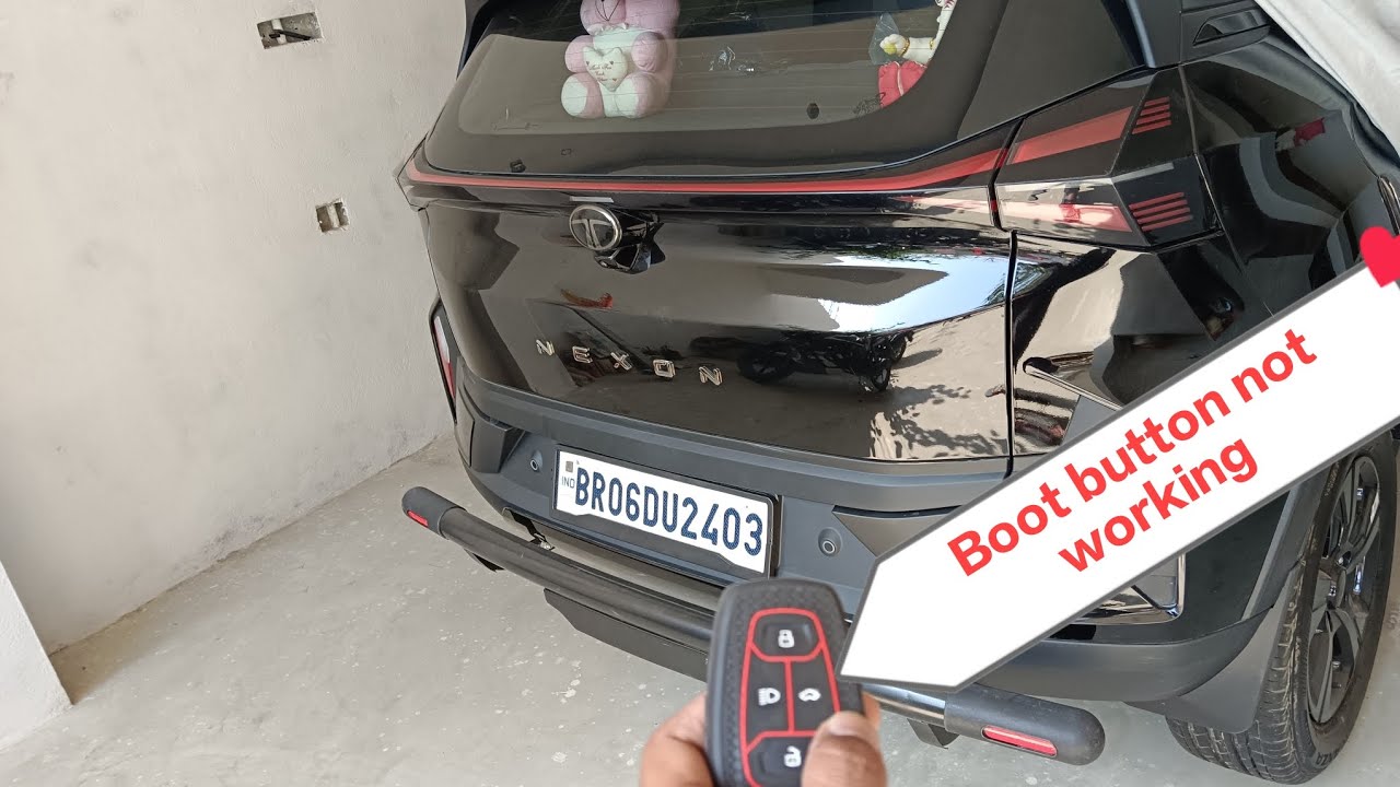 Why 2024 Tata Nexon key boot button not working ⁉️#carreview #automobile #nexon #trendingvideo #