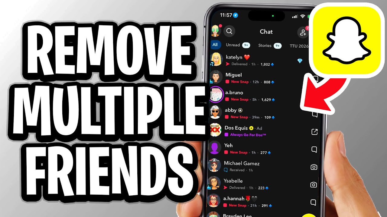 How To Remove Multiple Friends On Snapchat Fast - Full Guide