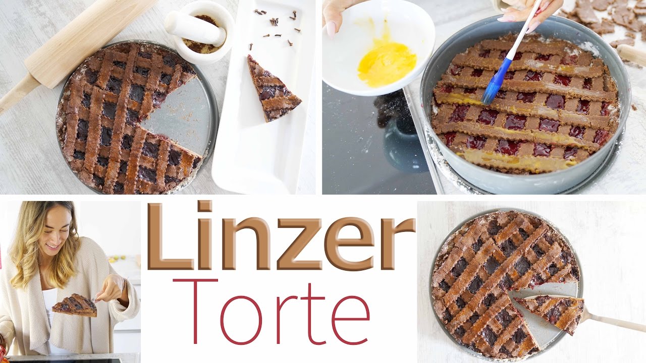 Linzer Torte Rezept - Gesunde Version - Einfach und kalorienbewusst Backen