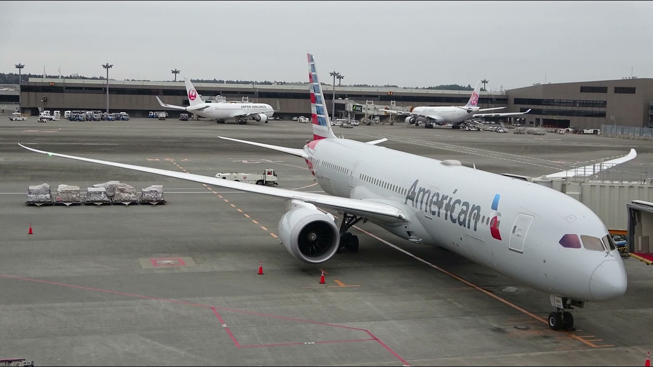 2022/03/29 American Airlines 60 Announcement: Tokyo Narita - Dallas/Fort Worth | アメリカン航空 60便 アナウンス