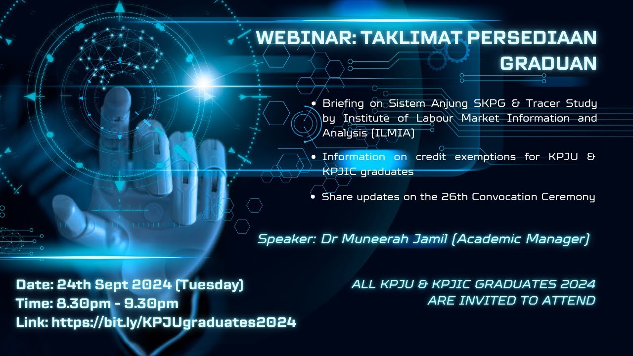 WEBINAR: TAKLIMAT PERSEDIAAN GRADUAN