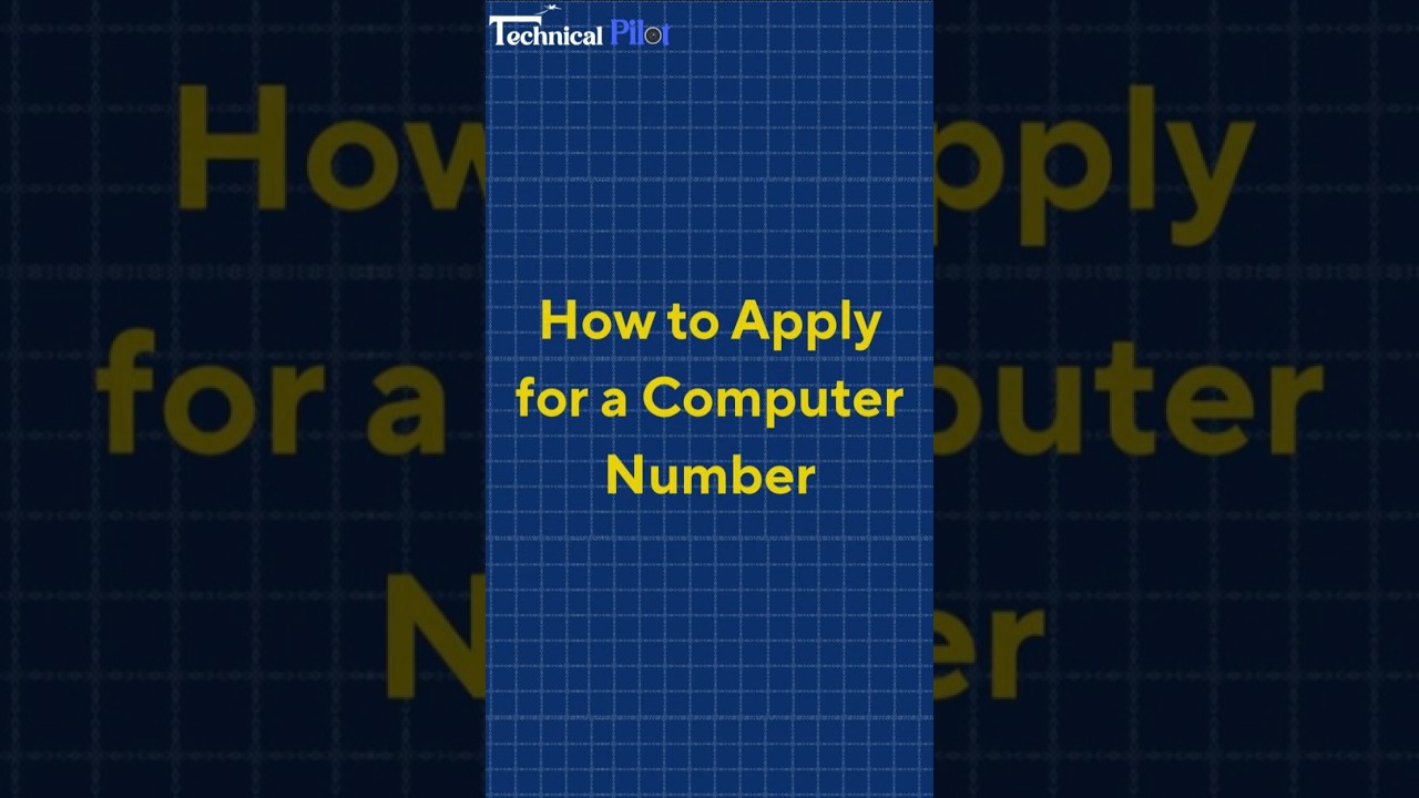How to Apply for a DGCA Computer Number | Step-by-Step Guide (2025) #aviation #aviationexam #dgca