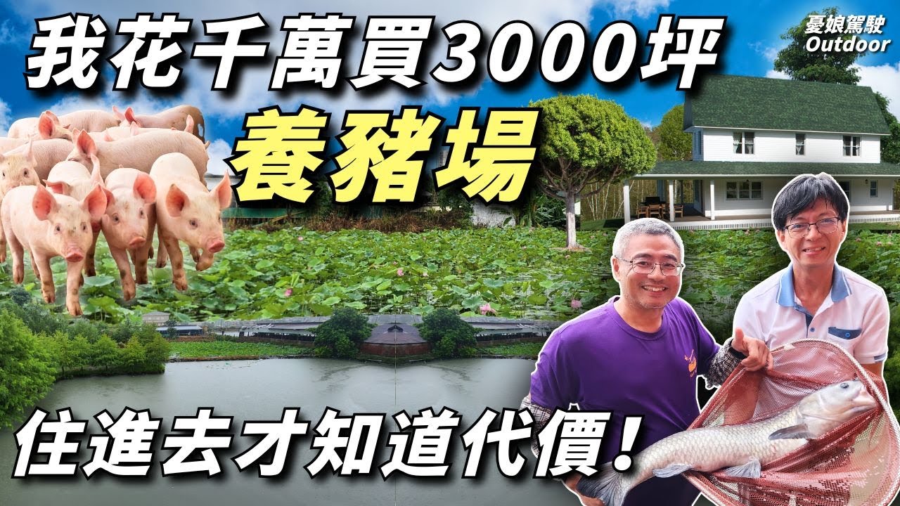 我把3000坪養豬場變成夢想莊園，露營車泊、釣魚、烤肉、採果樣樣行！但現實沒那麼浪漫！
