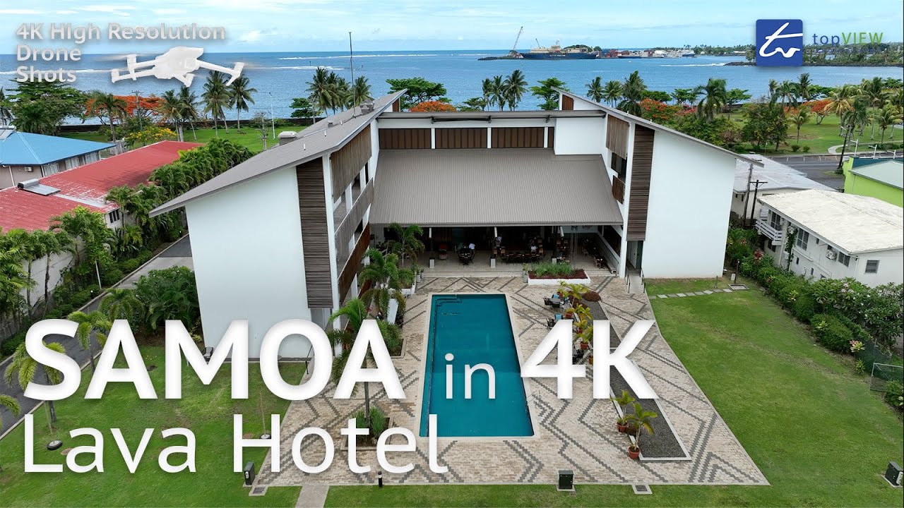 Lava Hotel, Samoa - Resorts & Accommodation - 4K Drone & 360&deg; Tour Views