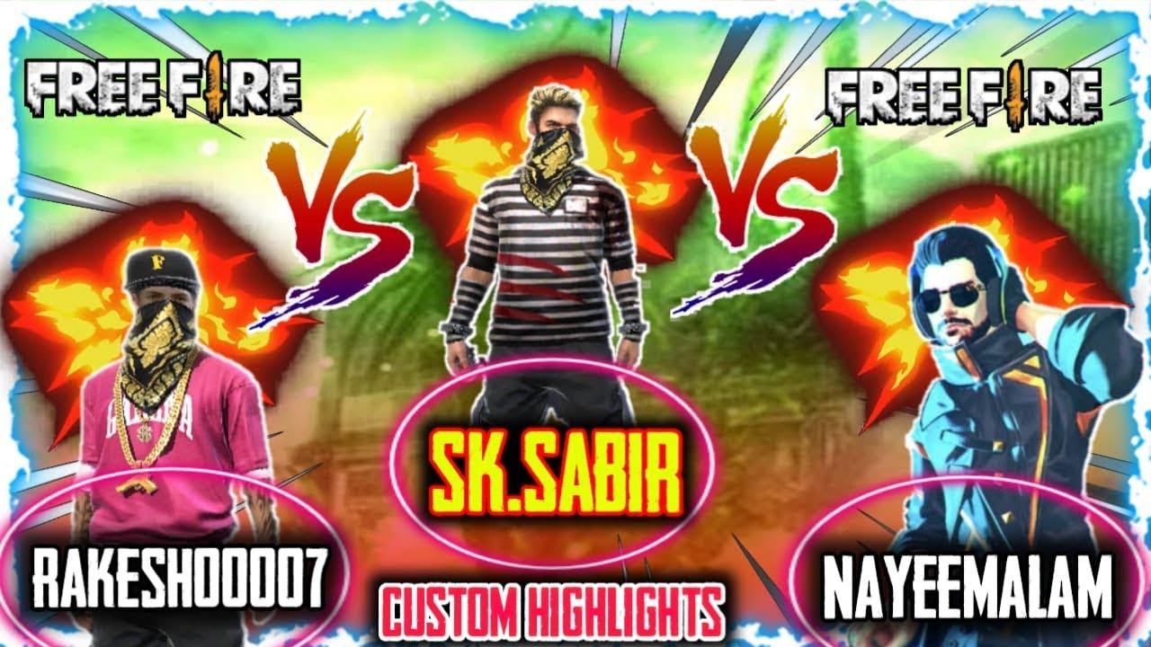 SK.SABIR VS NAYEEM VS RAKESH00007 CUSTOM HIGHLIGHTS #AssassinGamimg