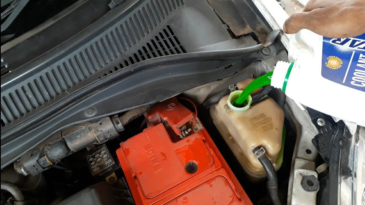 how to change maruti swift engine coolant