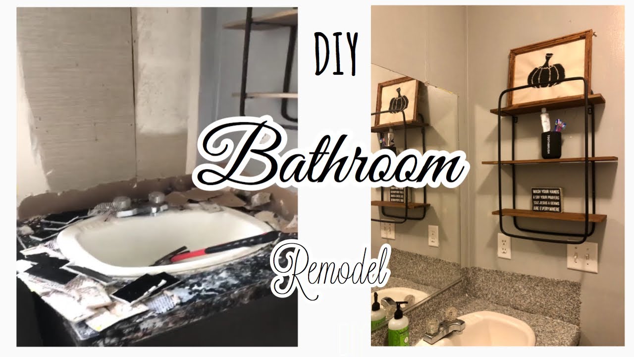 Mobile Home Bathroom Remodel | Singlewide | On a Budget
