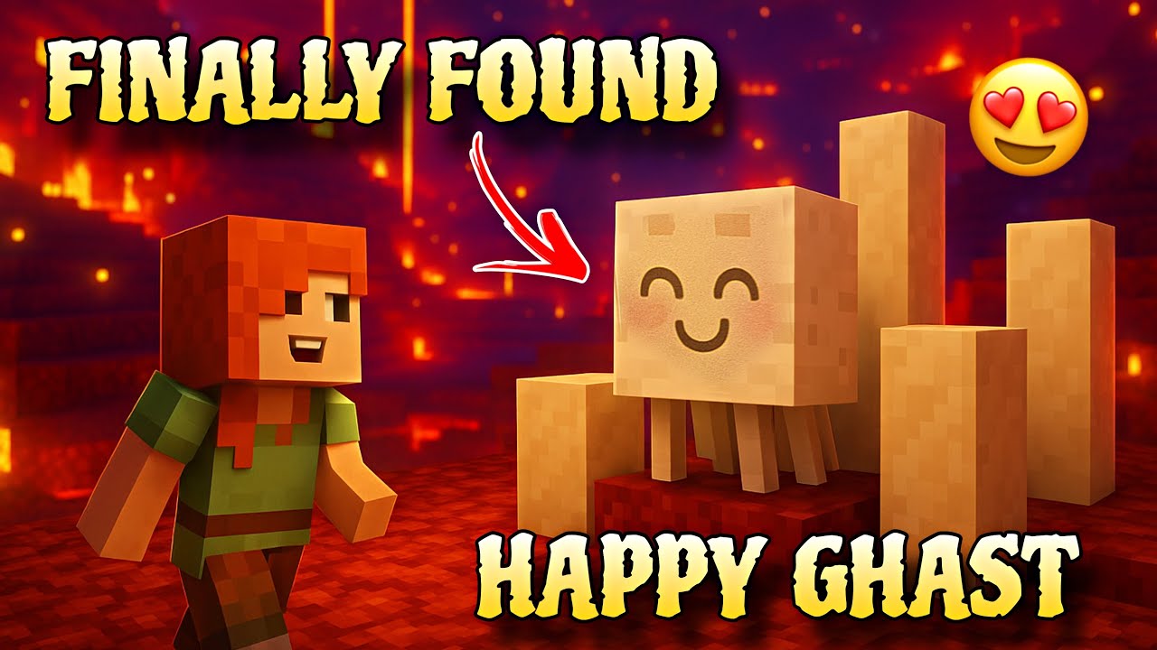FINALLY I FOUND HAPPY GHAST IN NETHER WORLD!! || MINECRAFT SURVIVAL SERIES 