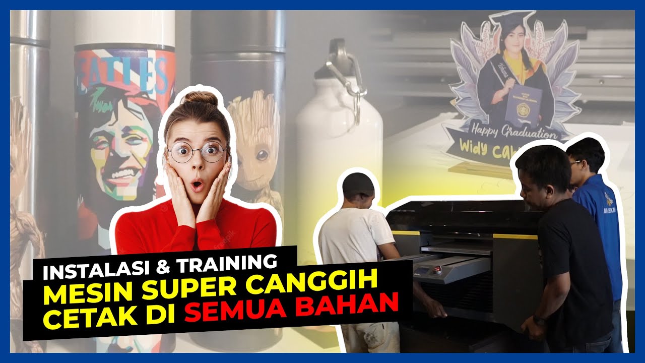 UNBOXING, INSTALASI & TRAINING MESIN UV FOCUS ALPHA JET, CETAK DI SEMUA MEDIA BAHAN